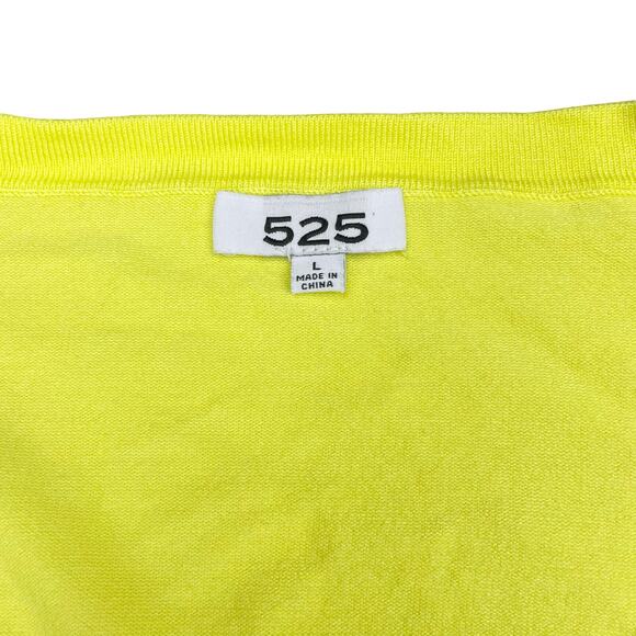 525 AMERICA Puffed-Sleeve Cropped Cardigan Sz Large - Picture 3 of 4